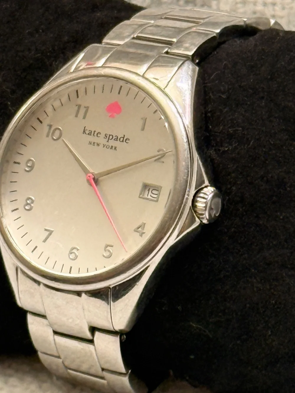 Kate Spade Silver Stainless Steel Link Wrist Watch #22